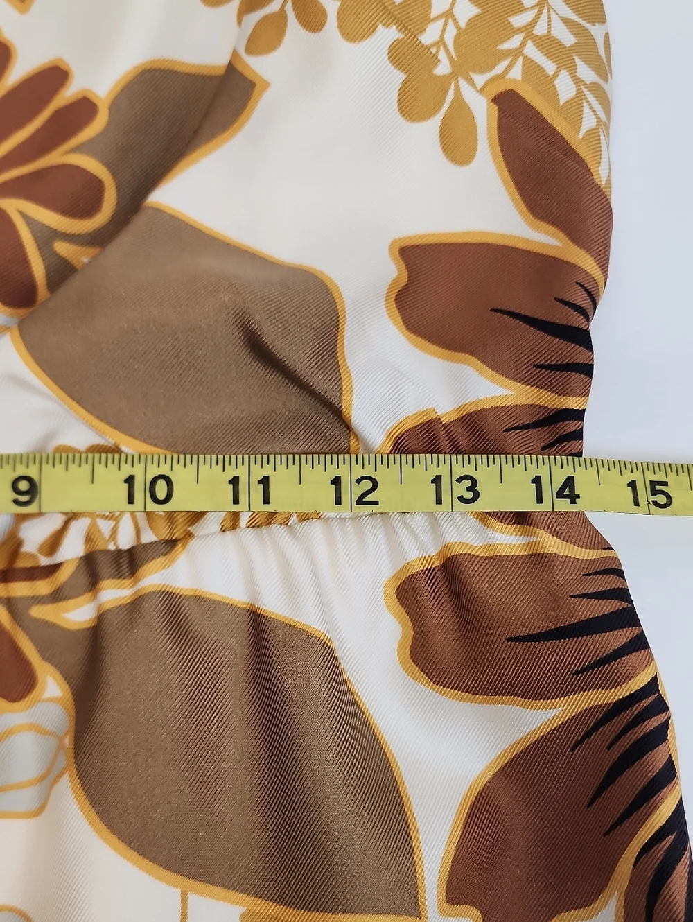 J.Crew Satin Floral Slip Midi Dress Spaghetti Strap Brown Cream Size 8 - Picture 10 of 11